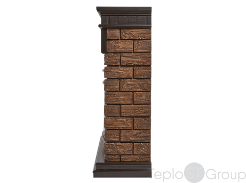 Портал Firelight Bricks Wood 30 камень темный, шпон венге фото 4