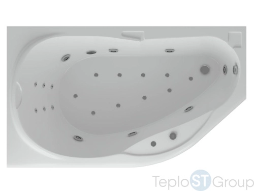 Акриловая асимметричная ванна Aquatek Таурус 170х100 TAR170-0000233 - купить оптом с доставкой по России
