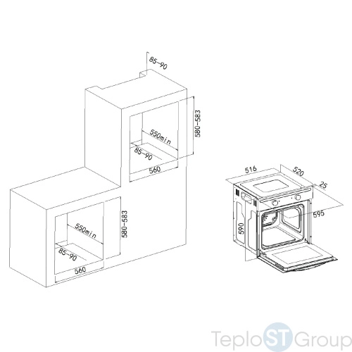 Электрический встраиваемый духовой шкаф Making Oasis Everywhere D-MB - купить оптом у дилера TeploSTGroup по всей России ✅ ☎ 8 (800) 600-96-13 фото 3