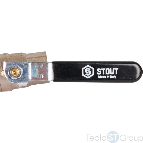 Stout Кран шаровой полнопроходной, ВР/ВР, ручка рычаг 1/2 - купить оптом с доставкой по России фото 6
