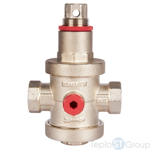 Rommer RVS-0008-000015 Rommer Редуктор давления PN25 вн/вн 1/2 с выходом под манометр - купить оптом с доставкой по России фото 6