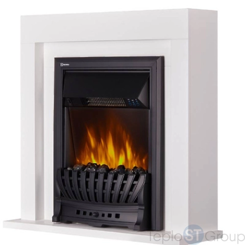 Каминокомплект:Очаг Electrolux EFP/P-1020LS,портал Simple Classic белый - купить оптом с доставкой по России фото 3