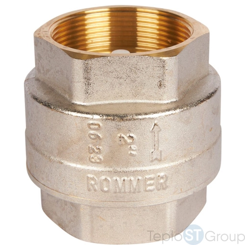 Rommer RVC-0002-000050 Rommer 2 Клапан обратный пружинный муфтовый с пластиковым седлом - купить оптом у дилера TeploSTGroup по всей России ✅ ☎ 8 (800) 600-96-13