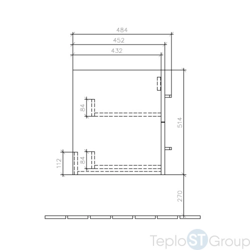 Тумба под раковину Villeroy&Boch Avento 56x52 A88900B4 - купить с доставкой по России фото 4