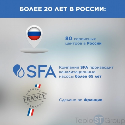 Канализационная станция SFA SANICUBIC 1 SC7.5 T - купить оптом с доставкой по России фото 6