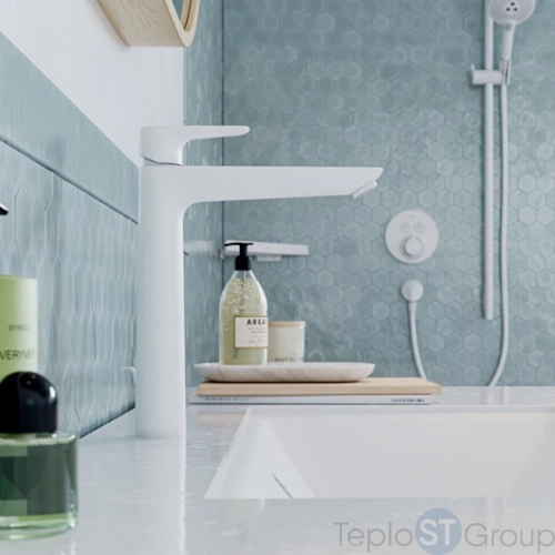 Смеситель для раковины Hansgrohe Talis E 71716700, белый - купить с доставкой по России фото 4