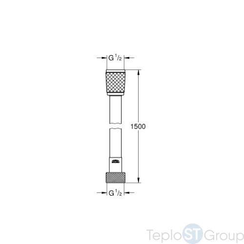 Душевой шланг Grohe Rotaflex 1,5м 28409001 - купить с доставкой по России фото 2