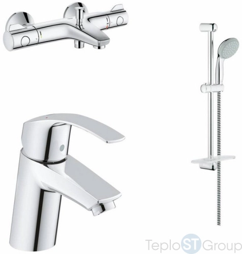 Промо-набор для ванны 3 в 1 Grohe Grohtherm 124422 - купить с доставкой по России