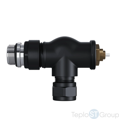 Набор термостатический осевой Royal Thermo Design Pro 15мм М30х1,5 (Черный) - купить оптом с доставкой по России фото 5