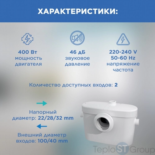 Канализационная установка SFA SANIACCESS MINI 2 - купить с доставкой по России фото 14