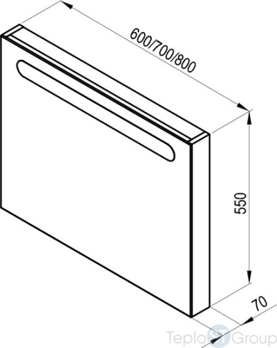 Зеркало Ravak Chrome 60 X000000968 каппучино - купить с доставкой по России фото 3