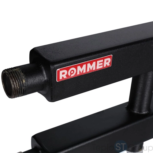 Rommer RDG-0060-014056 Rommer Коллектор (дублер рядный) с гидроразделителем на 5+1 контура до 60 кВт - купить с доставкой по России фото 5