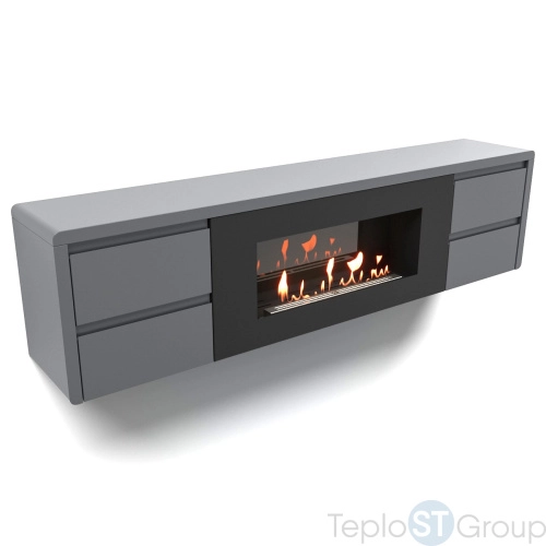 Тумба с биокамином Firelight BFP/P-1700 lux графит - купить оптом с доставкой по России