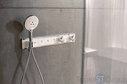 Термостат для душа Hansgrohe RainSelect 15357400 на 4 потребителя - купить оптом у дилера TeploSTGroup по всей России ✅ ☎ 8 (800) 600-96-13 фото 4