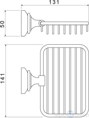 Мыльница Aquatek Классик AQ4533PG - купить оптом у дилера TeploSTGroup по всей России ✅ ☎ 8 (800) 600-96-13 фото 2