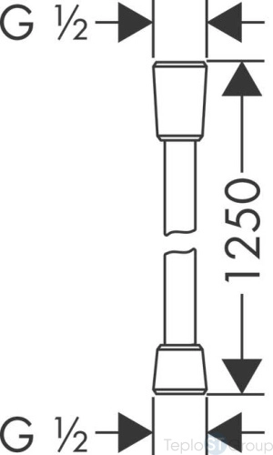 Душевой шланг Hansgrohe Comfortflex 28167000 хром, 125 см - купить с доставкой по России фото 3