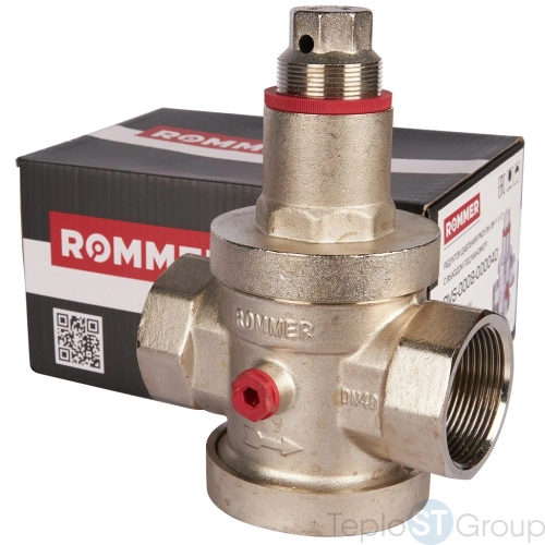 Rommer RVS-0008-000040 Rommer Редуктор давления PN25 вн/вн 1 1/2 с выходом под манометр - купить с доставкой по России фото 3