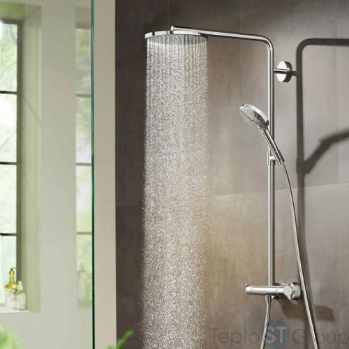 Душевая система Hansgrohe Raindance Select S Showerpipe 240 1jet 27633000 хром - купить оптом у дилера TeploSTGroup по всей России ✅ ☎ 8 (800) 600-96-13 фото 7