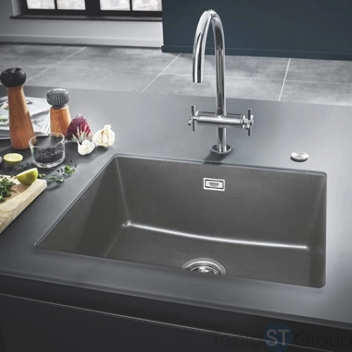 Мойка кухонная Grohe K700U 31655AT0 серый гранит - купить с доставкой по России фото 5