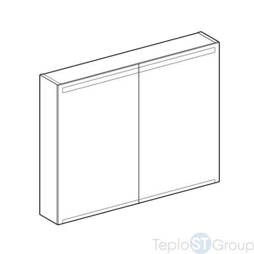 Зеркальный шкаф Geberit Option 90x70 500.583.00.1 - купить оптом у дилера TeploSTGroup по всей России ✅ ☎ 8 (800) 600-96-13 фото 4