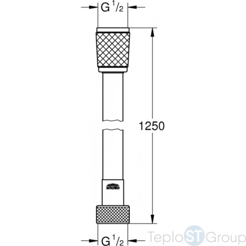 Душевой шланг GROHE Relexaflex 45971001 хром - купить с доставкой по России фото 2