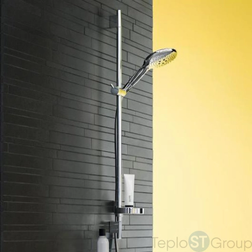 Душевой гарнитур Hansgrohe Raindance Select S 150 3iet 27803000 со штангой 90 см и мыльницей - купить с доставкой по России фото 2