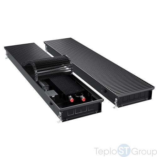 Конвектор внутрипольный Royal Thermo ATRIUM TURBO-90/300/1400-DG-U-BL - купить оптом с доставкой по России