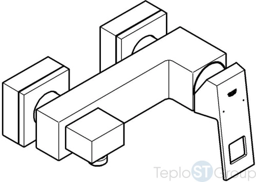 Смеситель для душа Grohe Eurocube 23145000 - купить с доставкой по России фото 4