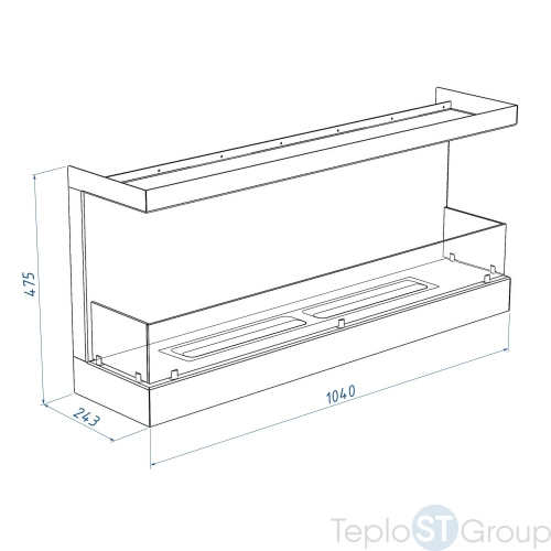 Биокамин Royal Thermo RTBFP-P1040XS - купить с доставкой по России фото 3