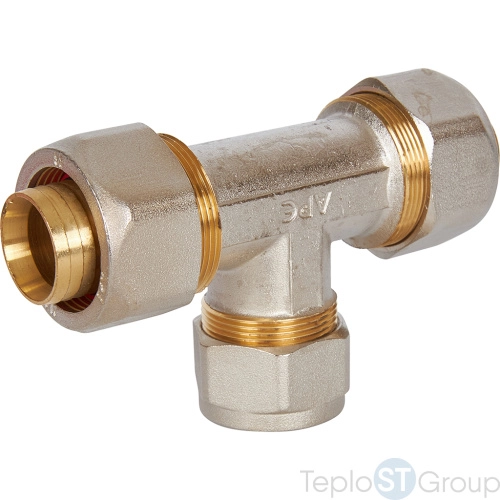 Stout Тройник переходной 32x26x32 для металлопластиковых труб винтовой - купить оптом с доставкой по России фото 2