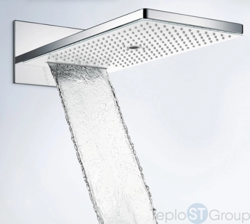 Верхний душ Hansgrohe Rainmaker Select 580 3jet 24001600, чёрный хром - купить с доставкой по России фото 8