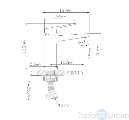 Смеситель Oasis L3012МW_Sal - купить оптом у дилера TeploSTGroup по всей России ✅ ☎ 8 (800) 600-96-13 фото 2