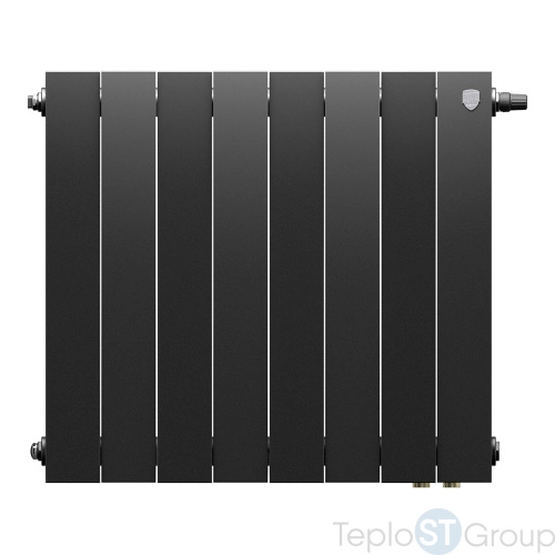 Радиатор Royal Thermo PianoForte 500 Noir Sable VDR80 - 8 секц. - купить оптом у дилера TeploSTGroup по всей России ✅ ☎ 8 (800) 600-96-13 фото 2