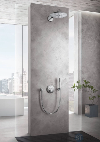 Ручной душ Grohe Sena Stick 26465000 ограничение расхода воды 6,6 л/мин, хром - купить оптом у дилера TeploSTGroup по всей России ✅ ☎ 8 (800) 600-96-13 фото 2