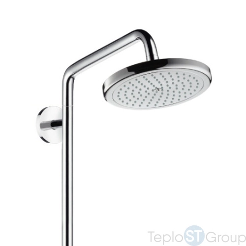 Душевая система Hansgrohe Croma 220 Showerpipe Reno 27224000 поворотный держатель 400 мм, ½’ - купить с доставкой по России фото 2