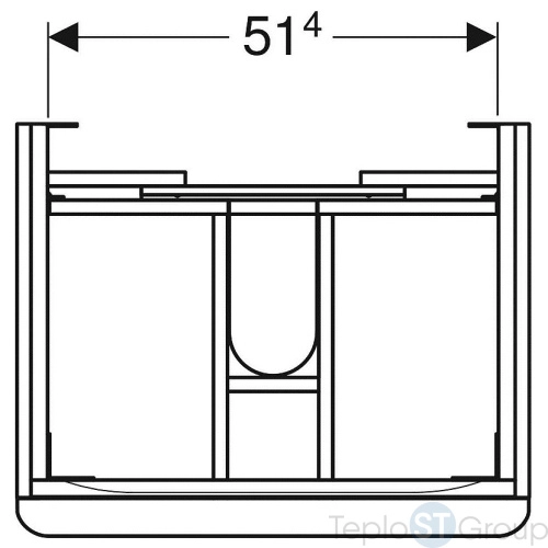 Тумба под раковину Geberit Smyle Square 58x61 500.352.JR.1 пекан - купить оптом у дилера TeploSTGroup по всей России ✅ ☎ 8 (800) 600-96-13 фото 3