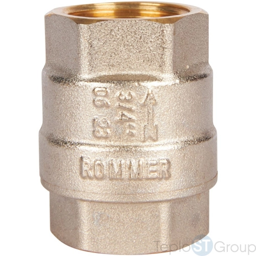 Rommer RVC-0001-000020 Rommer 3/4 Клапан обратный пружинный муфтовый с металлическим седлом - купить с доставкой по России