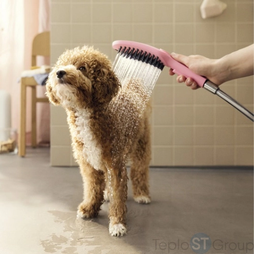 Ручной душ для собак Hansgrohe DogShower 150 3jet 26640560 розовый - купить оптом с доставкой по России фото 4