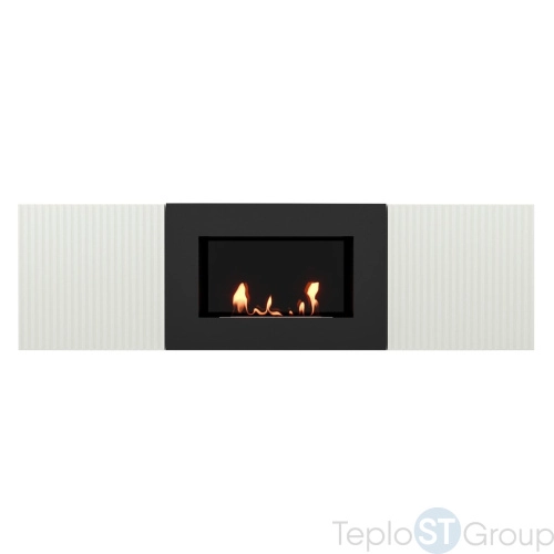 Тумба с биокамином Firelight BFP/P-1400L белая - купить с доставкой по России фото 2