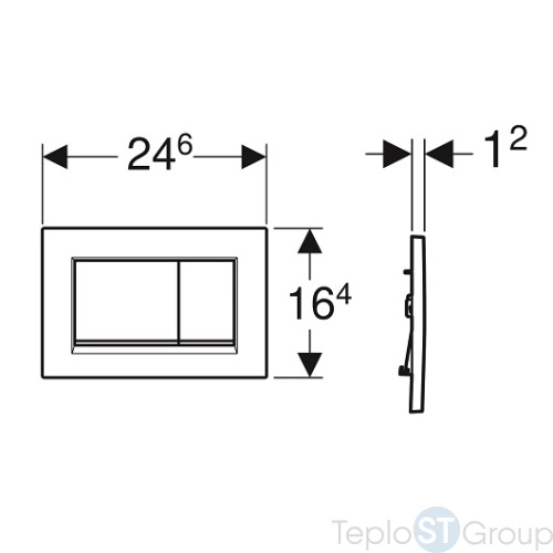 Смывная клавиша GEBERIT Sigma 30 115.883.KH.1 - купить оптом у дилера TeploSTGroup по всей России ✅ ☎ 8 (800) 600-96-13 фото 3