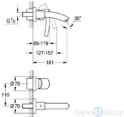 Встраиваемая часть смесителя для раковины Grohe Non Rapido OHM 33769000 - купить с доставкой по России фото 2