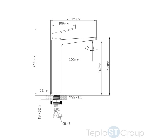 Смеситель Oasis L3010МB_Sal - купить оптом у дилера TeploSTGroup по всей России ✅ ☎ 8 (800) 600-96-13 фото 2