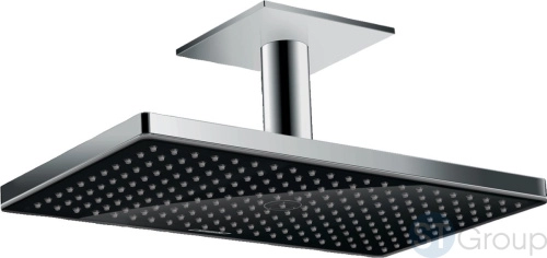 Верхний душ Hansgrohe Rainmaker Select 460 1jet 24002600, черный хром - купить оптом с доставкой по России
