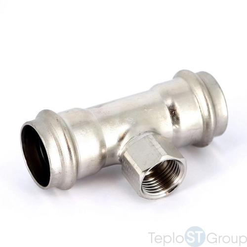 Тройник пресс-В нержавеющая сталь Sanpress Inox VIEGA 28х1/2"х28 437190 - купить оптом с доставкой по России