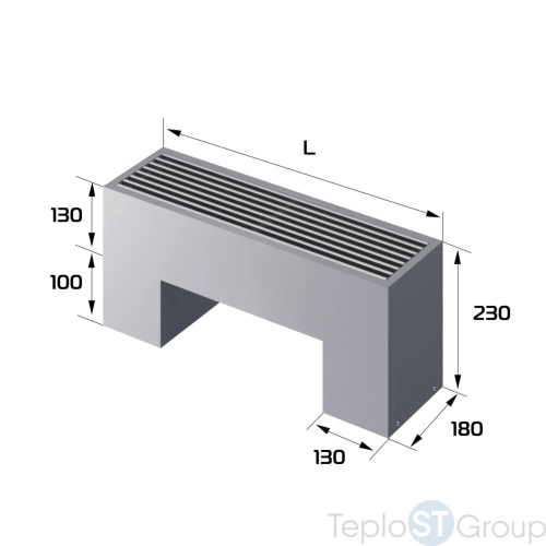 Конвектор напольный Royal Thermo STEP-130/180/600-2-N-SS-LG-NA - купить с доставкой по России фото 2