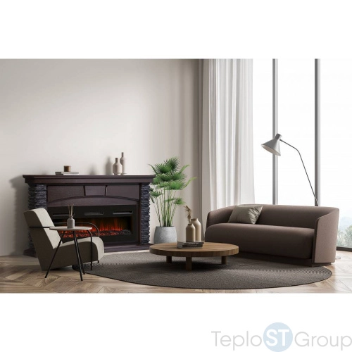 Портал Firelight Porto Long камень черный, шпон венге - купить оптом с доставкой по России фото 4