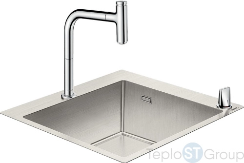 Кухонная мойка с встроенным смесителем Hansgrohe C71-F450-06 55x50 43201800 - купить с доставкой по России