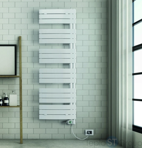 Электрический полотенцесушитель Lazzarini E-Pieve 600W белый изогнутый 389053 - купить оптом с доставкой по России