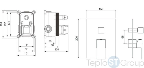 Смеситель для ванны Aquatek Либра AQ1646CR - купить оптом у дилера TeploSTGroup по всей России ✅ ☎ 8 (800) 600-96-13 фото 2