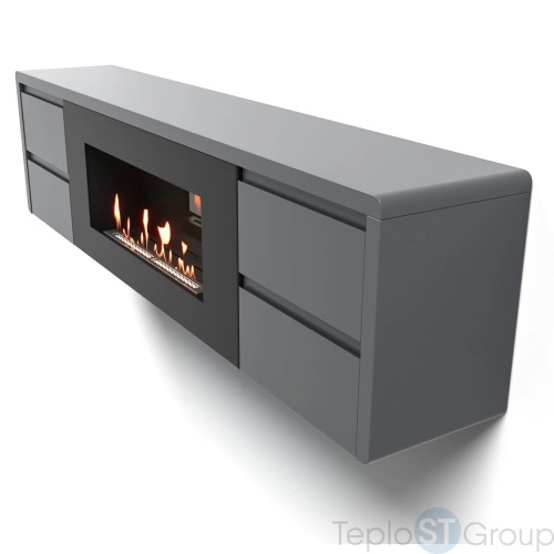 Тумба с биокамином Firelight BFP/P-1700 lux графит - купить оптом с доставкой по России фото 11
